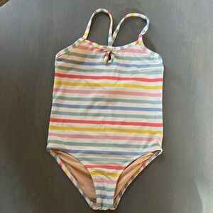 Crewcuts White and Blue One Piece Swimsuit Classic Design